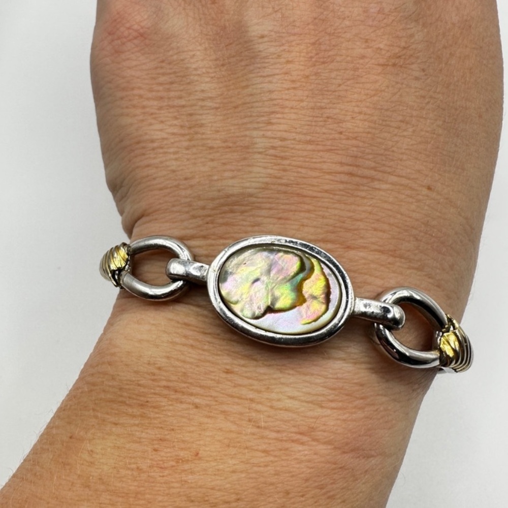 Vintage Avon abalone shell bracelet